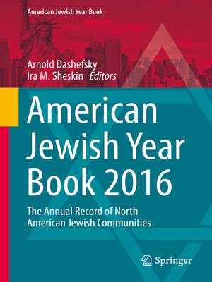 cover image of American Jewish Year Book 2016